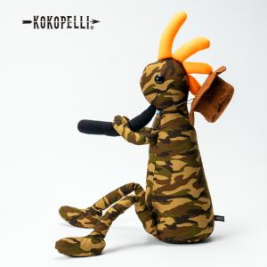 ココペリ人形 KOKOPELLI WOODLAND CAMO BROWN Lサイズ｜days-camp