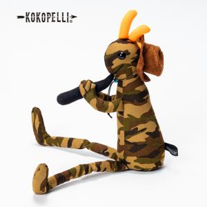 ココペリ人形 KOKOPELLI WOODLAND CAMO BROWN Mサイズ｜days-camp