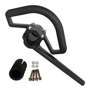 ループ ハンドル 刈払機 パーツ 草刈り機 交換用 グリップ 飛散 防止 ブラック