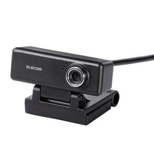 エレコム(ELECOM) WEBカメラ UCAM-C520FBBK 200万画素 HD 720p 30FPS マイク内蔵 高精細ガラスレンズ ケーブル長1.5m ブラック｜days-of-magic