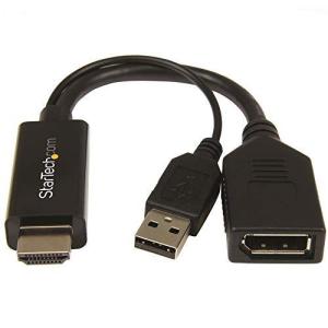 StarTech.com HDMI - DisplayPort変換アダプタ 4K/30Hz HDMI - ディスプレイポートビデオコンバーター USBバスパワー対応 HD2DP｜days-of-magic