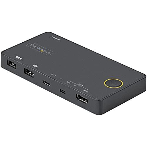 StarTech.com 2ポートKVMスイッチ/USB-A * HDMI &amp; USB-Cスイッチャ...