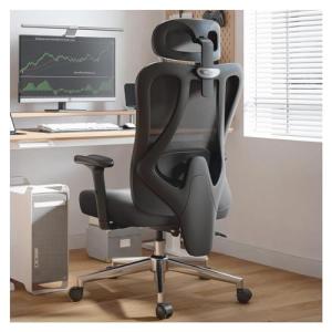 Hbada オフィスチェア デスクチェア 椅子 2Dランバーサポート 昇降アームレスト 可動式ヘッド...