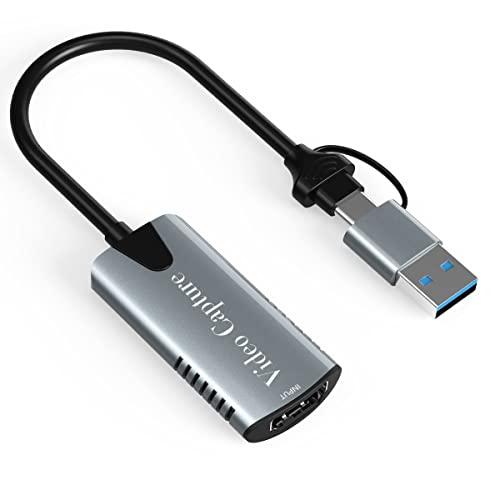 C.AMOUR キャプチャーボード ビデオキャプチャー HDMI to USB/Type C (2i...