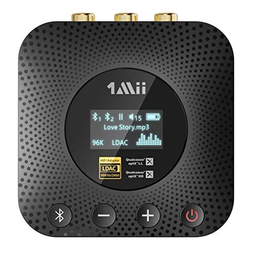1Mii Bluetooth レシーバー LDAC &amp; APTX HD &amp; APTX LL 低遅延 ...