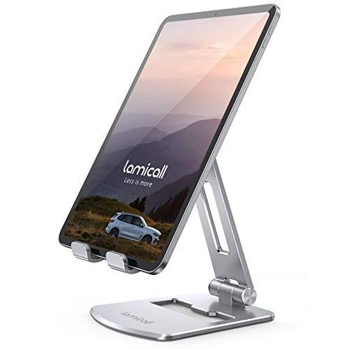 折り畳み式 タブレット スマホ 兼用 スタンド ホルダー 角度調整 Lomicall iPad用 s...