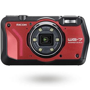 リコー RICOH WG-7 レッド 本格アウトドアカメラ  本格20m 防水  2000万画素  広角28* 光学5倍ズーム   6灯の多機能リングライト搭載   工事・現場で活躍 / 「CA｜days-of-magic