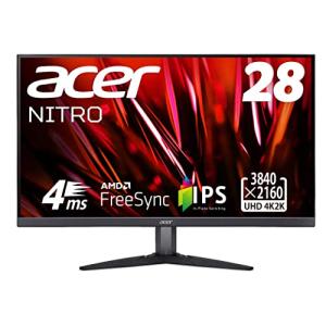 日本エイサー Acer ゲーミングモニター Nitro KG282Kbmiipx 28インチ IPS 非光沢 4K 60Hz 4ms(GTG)HDMI2.0 HDR10 スピーカー内蔵 VESAマウント対応 チルト フリ｜DAYS OF MAGIC