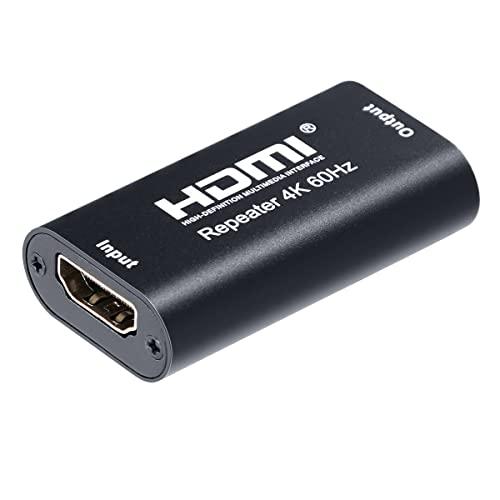 ELEVIEW HDMI2.0 リピーター HDMI 延長 中継 コネクタ 18Gbps 4K@60...