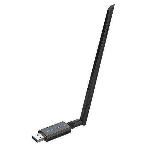 Blueshadow USB WiFi アダプター-デスクトップラップトップPCサポート用の高ゲイン...