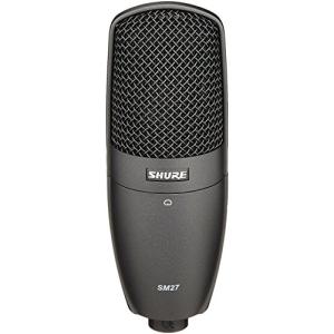 SHURE コンデンサーマイクロホン SM27 サイドアドレス・カーディオイドマイクロホン SM27-SC-X  国内正規品/メーカー保証2年