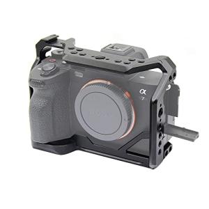 Koowk 対応 Sony ソニー A7R5/A7M4 /A7R4A / A7R4 / A7S3 / A1 カメラ通用ケージ 超拡張性 内蔵コールドシューマウント 1/4のネジ穴と3/8のネジ穴 Arri規格のネ｜days-of-magic