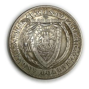 モルガン 硬貨 コイン 1ドル銀貨 レプリカ フリーメイソン ピラミッド