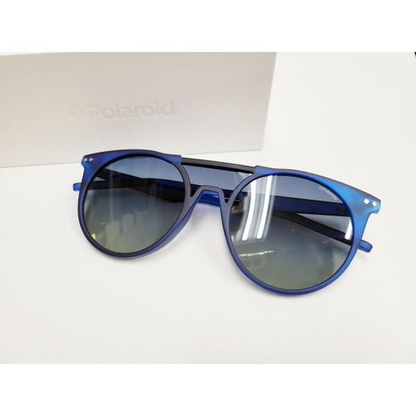 値下 Polaroid 目に優しい 偏光サングラス PLD6022-TJC マットブルー 青 ポラロ...