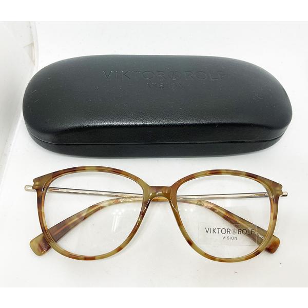 値下 VIKTOR&amp;ROLF 正規品 眼鏡フレーム 70-1079 02 TORTOISE イエロー...