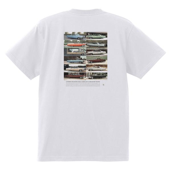 アドバタイジング キャデラック Ｔシャツ 白 1963 オールディーズ ロックンロール 1950’s...