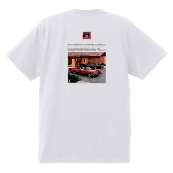 アドバタイジング キャデラック Ｔシャツ 白 1968 オールディーズ ロックンロール 1950’s...