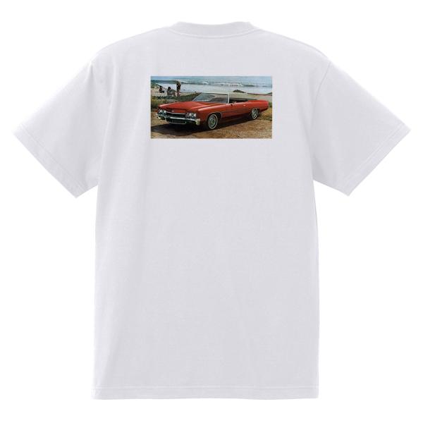 アドバタイジング シボレー Ｔシャツ 1972  ( 白 / 黒 ) コルベット カマロ モンテカル...
