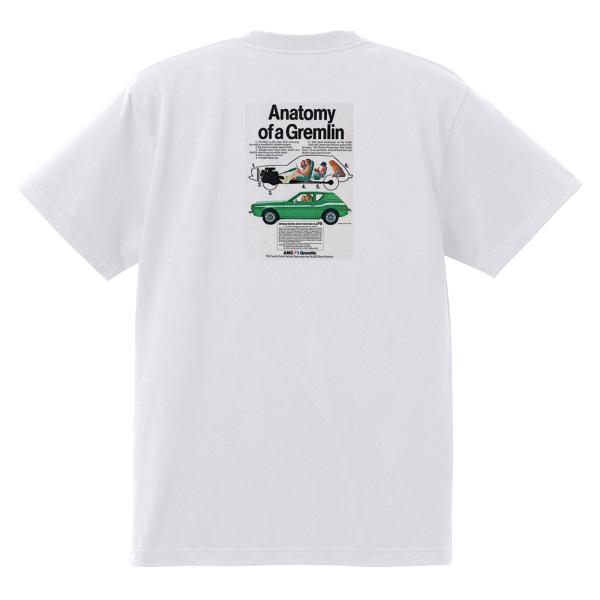アドバタイジング AMC Ｔシャツ (白/黒) 1973 グレムリン アンバサダー マタドール ジャ...