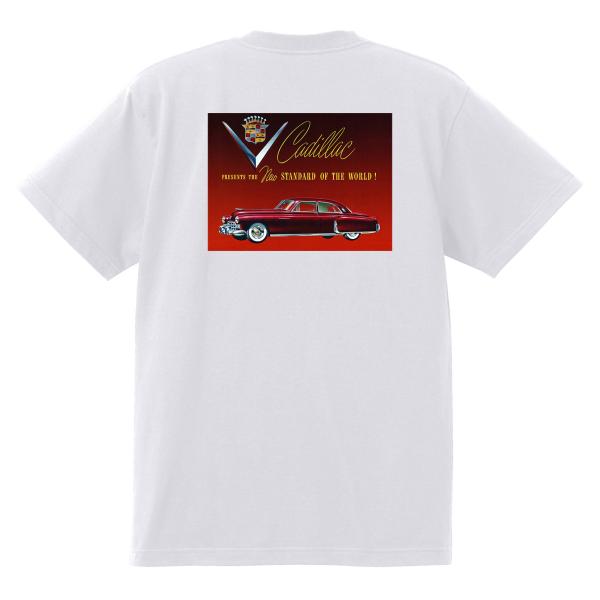 アドバタイジング キャデラックＴシャツ 1948 白 097 オールディーズ ロックンロール 195...