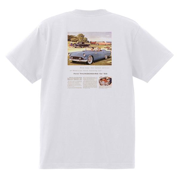 アドバタイジング フォード Ｔシャツ 白 1000 黒地へ変更可 1955 サンダーバード フェアレ...