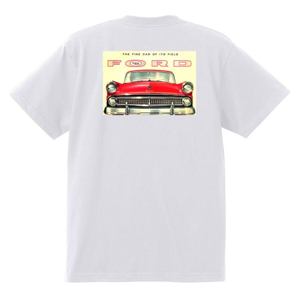 アドバタイジング フォード Ｔシャツ 白 1001 黒地へ変更可 1955 サンダーバード フェアレ...