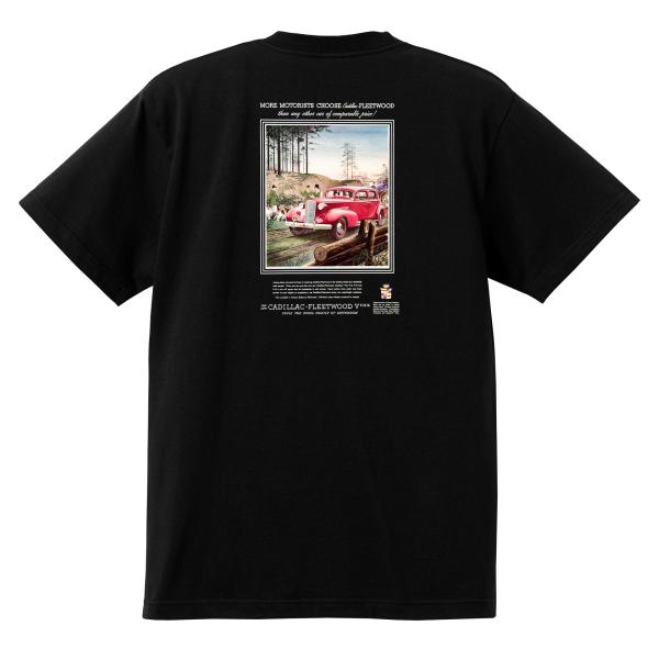 アドバタイジング キャデラック Ｔシャツ 黒 1937 オールディーズ ロックンロール 1950’s...