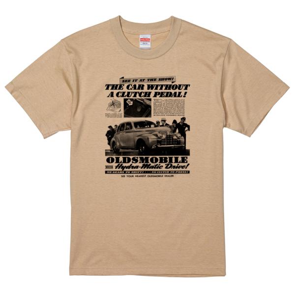 アドバタイジング オールズモビル 706 ベージュ Ｔシャツ 1940年代 ロケット アメ車 アドバ...