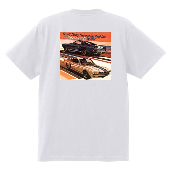 アドバタイジング フォード 758 白 Ｔシャツ 黒地へ変更可 1967 マスタング キャロル シェ...