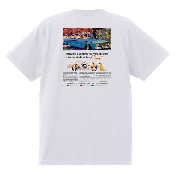 アドバタイジング フォード 831 白 Ｔシャツ 黒地へ変更可 1960 サンダーバード ギャラクシ...