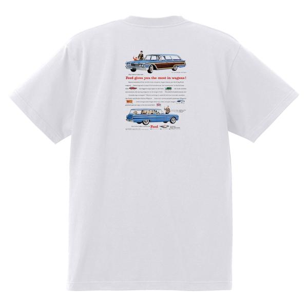 アドバタイジング フォード Ｔシャツ 白 1960 サンダーバード ギャラクシー ファルコン フェア...