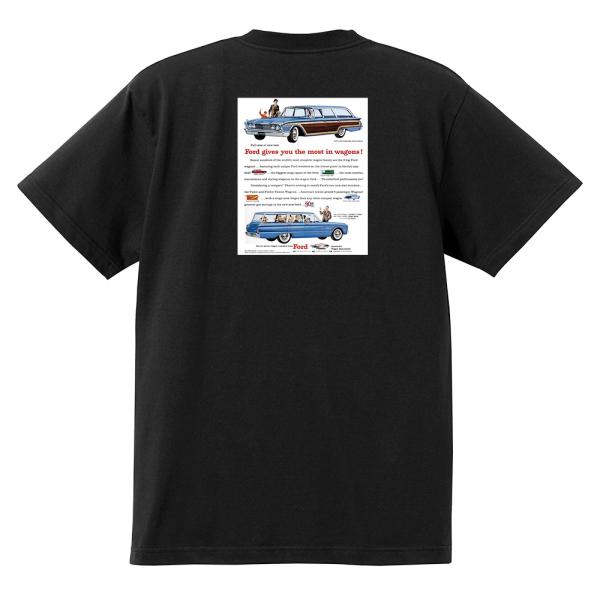 アドバタイジング フォード Ｔシャツ 黒 1960 サンダーバード ギャラクシー ファルコン フェア...