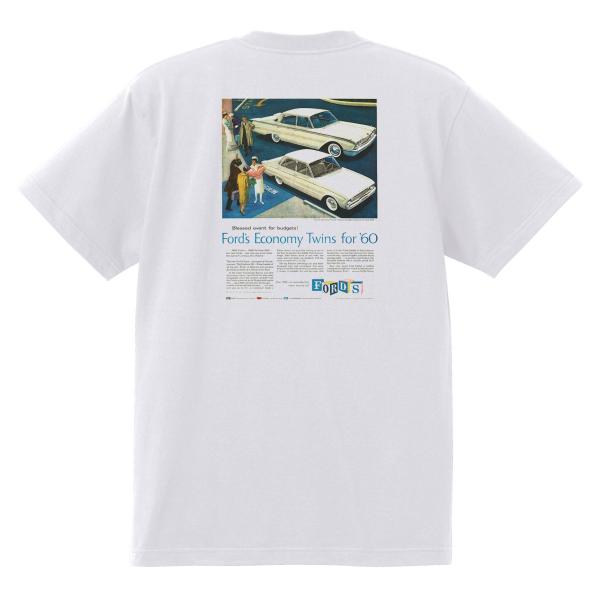 アドバタイジング フォード 836 白 Ｔシャツ 黒地へ変更可 1960 サンダーバード ギャラクシ...