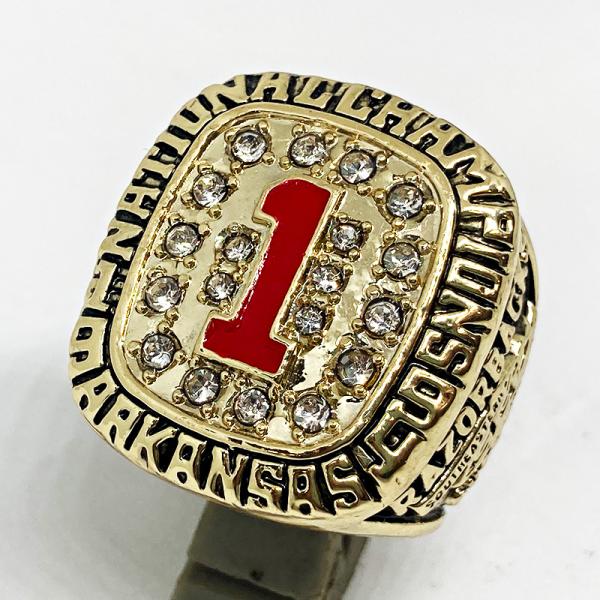 値下げ チャンピオンリング  1994年  アーカンソー大学 22号  ARKANSAS NCAA ...