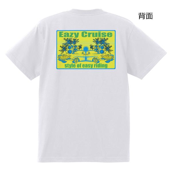 EazyCruise カーショー Ｔシャツ 白 17 アメ車 オールドスクール イージークルーズ イ...