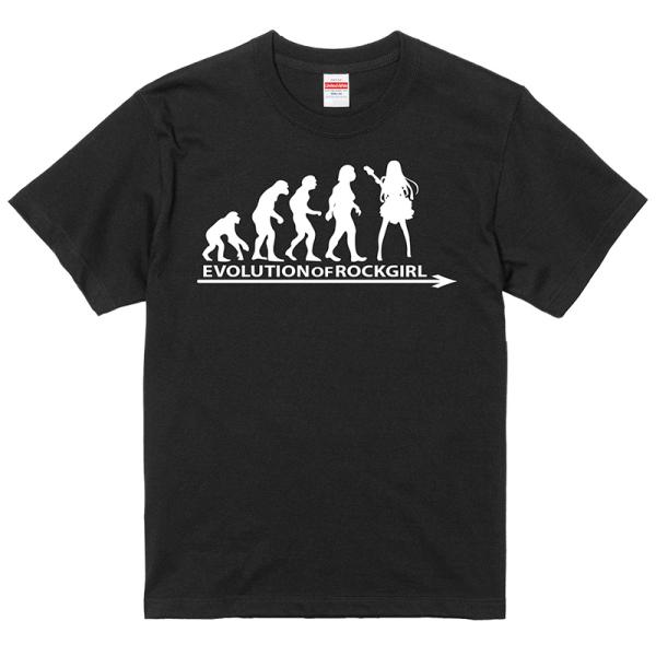 進化 EVOLUTION Ｔシャツ ロックガール バンギャ バンド 黒