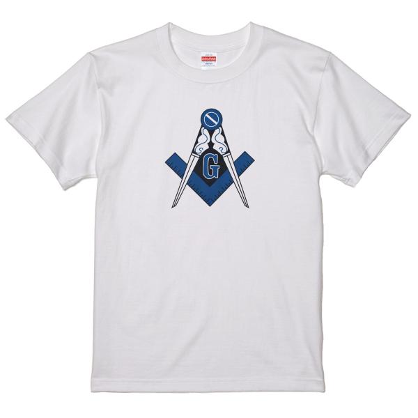 フリーメイソン Gマーク Ｔシャツ コンパス 秘密結社 フリーメーソン アノニマス イルミナティ 黒...