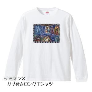 ローライダー ロングTシャツ リブ付 白 (S/M/L/XL) MT24 ロンT 長袖