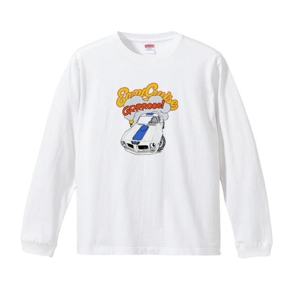 村田峻治 画伯 EASYCRUISEコラボ ロングTシャツ ロンT リブ付き 長袖 白  (S/M/...