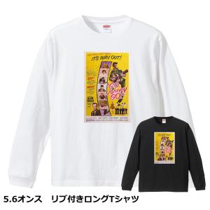 ホットロッド ポリス ロングTシャツ リブ付 白 (S/M/L/XL) A8 ロンT