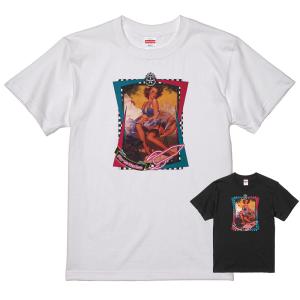 ピンナップガール Tシャツ 白 34 50's ヌード ロカビリービンテージ