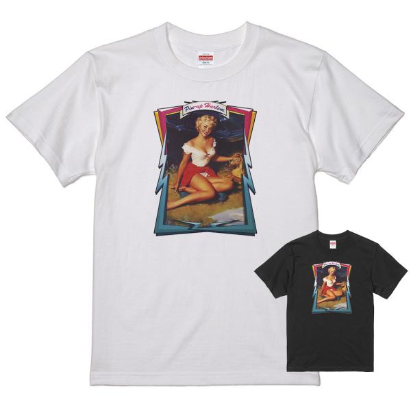 ピンナップガール Ｔシャツ 白 15  50's ヌード ロカビリービンテージ オールディーズ ドゥ...