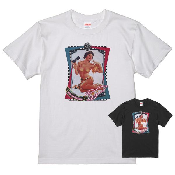 ピンナップガール Ｔシャツ 白 21  50's ヌード ロカビリービンテージ オールディーズ ドゥ...