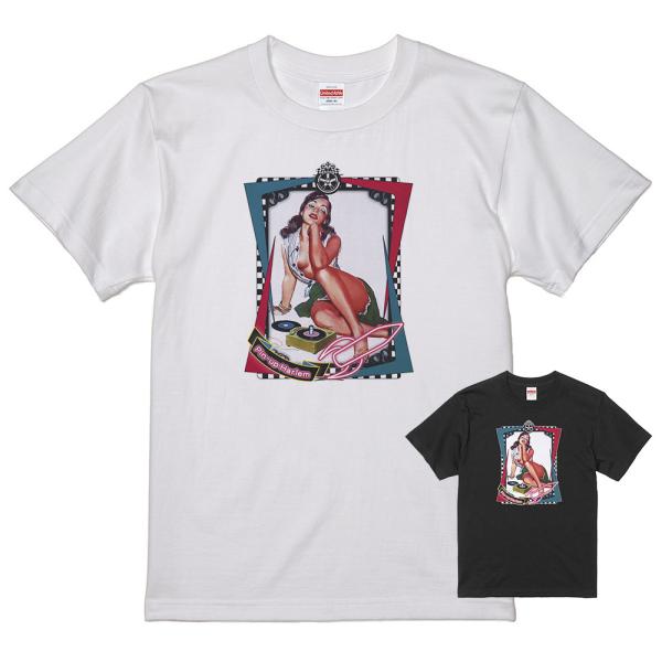ピンナップガール Ｔシャツ 白 23  50's ヌード ロカビリービンテージ オールディーズ ドゥ...