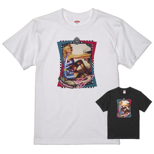 ピンナップガール Ｔシャツ 白 27  50's ヌード ロカビリービンテージ オールディーズ ドゥ...