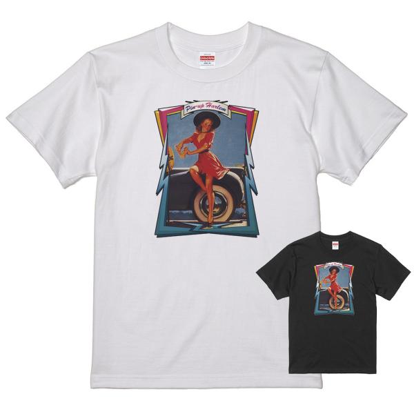 ピンナップガール Ｔシャツ 白 28  50's ヌード ロカビリービンテージ オールディーズ ドゥ...