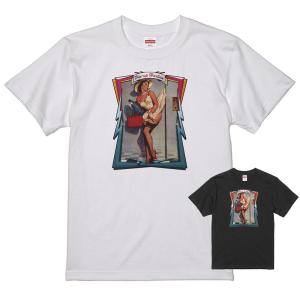 ピンナップガール Ｔシャツ 白 37  50's ヌード ロカビリービンテージ オールディーズ ドゥーワップ レトロ 40's バーガス 黒地に変更可