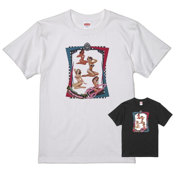 ピンナップガール Ｔシャツ 白 41  50's ヌード ロカビリービンテージ オールディーズ ドゥ...