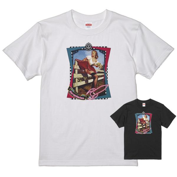 ピンナップガール Ｔシャツ 白 65  50's ヌード ロカビリービンテージ オールディーズ ドゥ...