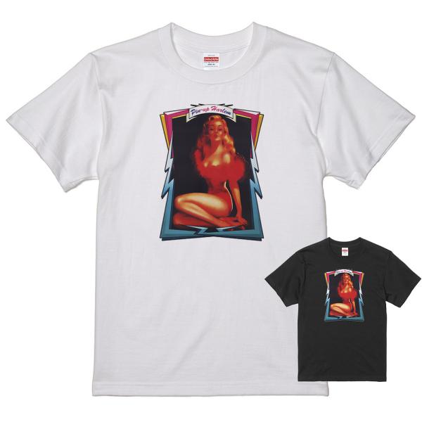 ピンナップガール Ｔシャツ 白 74  50's ヌード ロカビリービンテージ オールディーズ ドゥ...